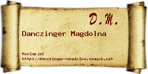 Danczinger Magdolna névjegykártya
